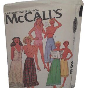 McCalls 6310 Sewing Pattern Petticoats Half Slips Camisole Panties Misses Large